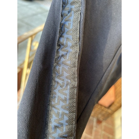 Zadig & Voltaire Paula Side Band Pants Size 26x27 Modern Edgy Pants Black Blue - Picture 4 of 5